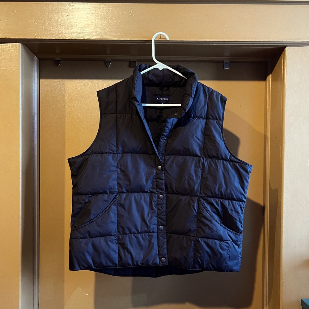 Lands End Puffy Down Vest